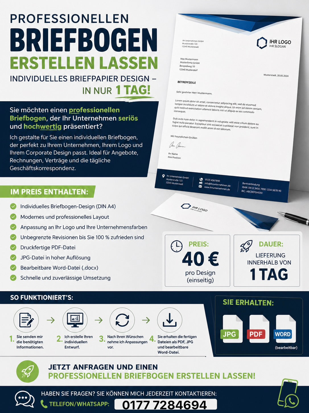 Erstellen von Briefbogendesign (Digital)