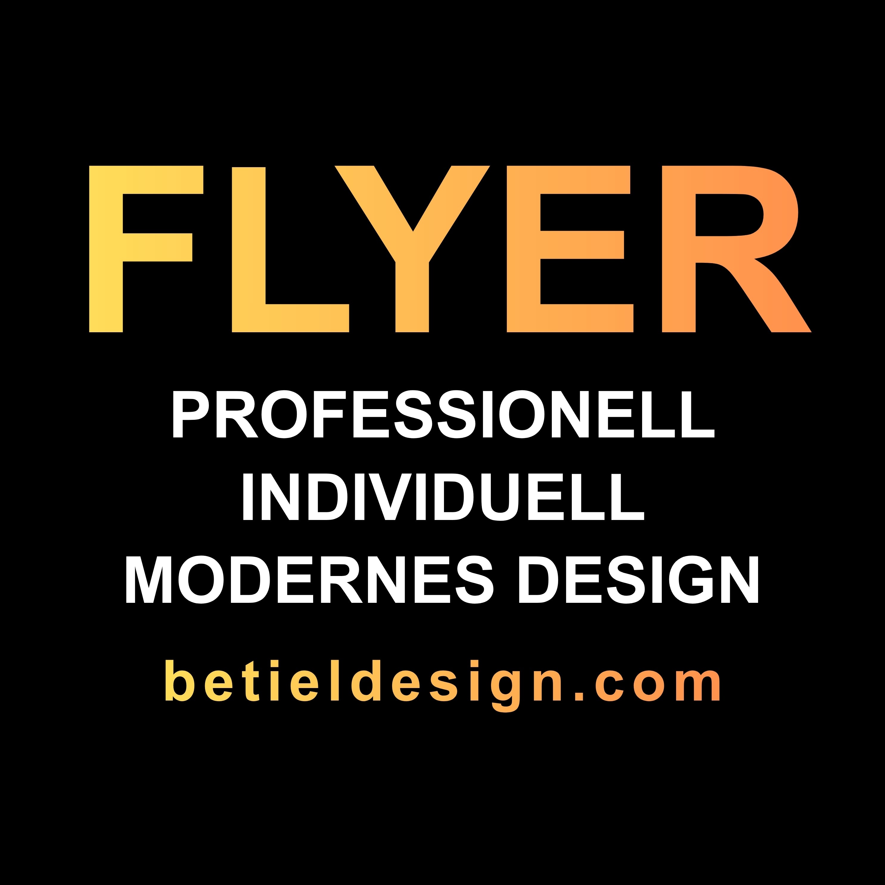 FLYER Design Professionell Broschüre Poster in 2-3 Tagen Modern (DIGITALE DATEI - KEIN DRUCK)