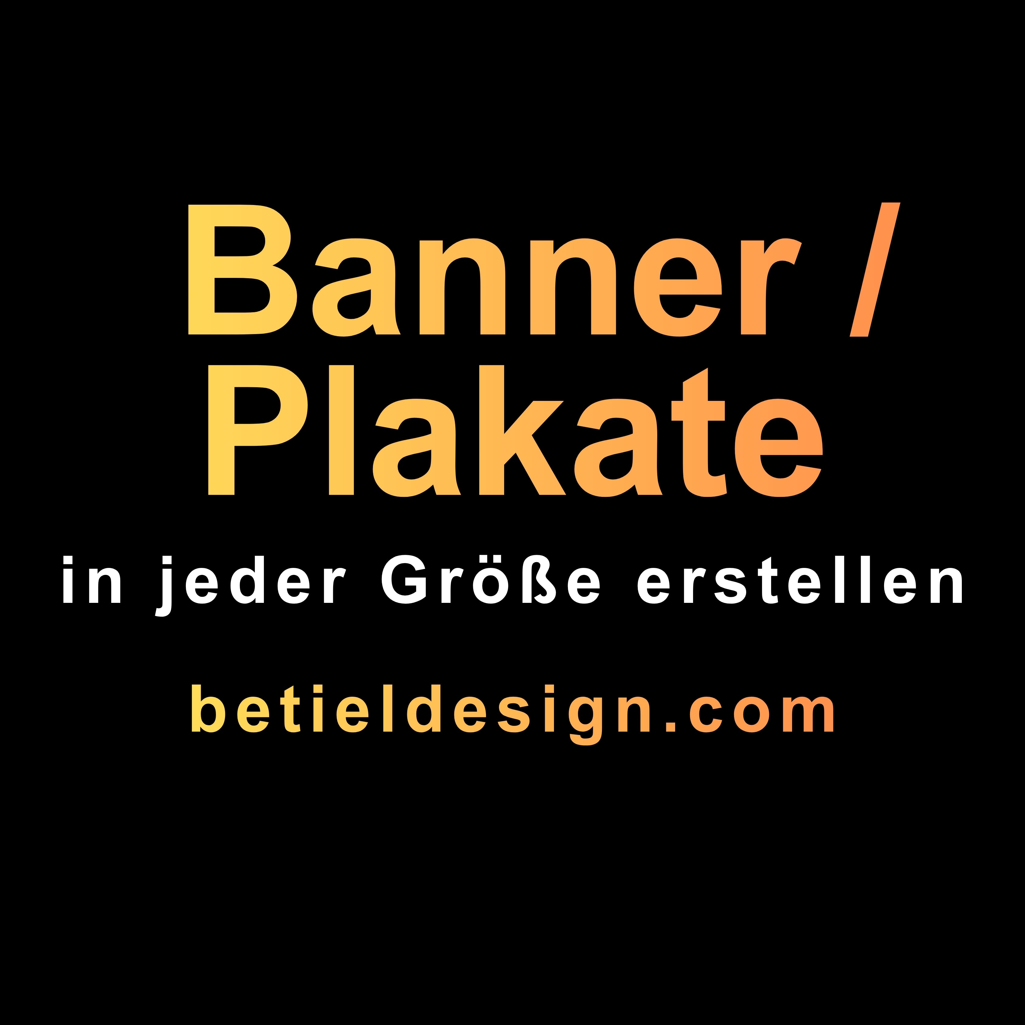 Professionelles Banner & Plakat Design Werbebanner Druck/Digital